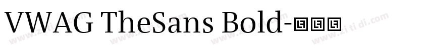 VWAG TheSans Bold字体转换